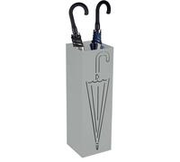 Portaombrelli in Ferro Traforato GRIGIO, 15,5x15,5x49 cm - 3511F