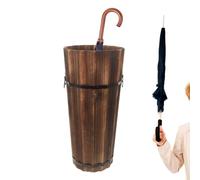 Portaombrelli in legno - contenitore moderno, scaffale per canne | Ingresso esterno per interni ed esterni Patio Home Office Dormitorio Organizzatore commerciale Soluzione di stoccaggio stand