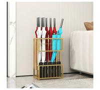 Portaombrelli In Metallo Con Vaschetta Raccogligocce, Organizzatore Portaombrelli Rettangolare Pesante, Portaombrelli Da Appoggio Di Grande Capacità, Per Casa/ingresso/ufficio(Gold,20x20x50 cm)