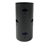 Portaombrelli in Metallo Tondo Rain Nero 49 cm
