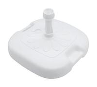 Portaombrelli in plastica 45 x 45 cm da riempire per bastoni fino a 33 cm - bianco - supporto per ombrellone riempito con 16 l di acqua o sabbia - ombrellone supporto per ombrellone