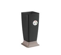 Portaombrelli in Plastica Zeus Antracite Base Tortora 25 x 25 x 55 cm Stefanp...