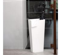 Portaombrelli in plexiglass con curvatura a mano colore 28x16,5xH60 cm, peso 2,88 kg, spessore 5 mm colore bianco bianco