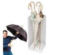 Portaombrelli indipendenti - Supporto per secchio per ombrelli in metallo | Cestino per ombrelli | Supporto per bastone da interno | Bastone multiuso per ombrello con supporto per bastone da bagno
