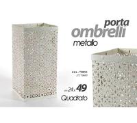 PORTAOMBRELLI METALLO QUADRATO MODERNO DESIGN CASA STUDIO VASCHETTA SALVAGOCCIa
