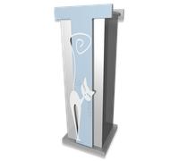 Portaombrelli moderno design gatto legno bianco
