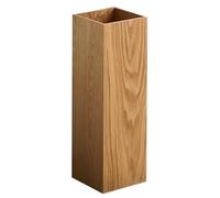 Portaombrelli moderno in legno per ingresso, corridoio, hotel, atrio, ufficio, design rettangolare, di grandi dimensioni (16 x 16 x 50 cm)