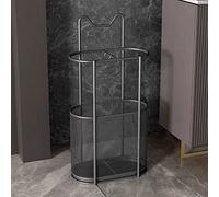 Portaombrelli moderno in metallo, design geometrico irregolare, elegante ingresso per casa, ufficio, bar, hotel, arredamento salvaspazio e funzionale