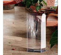 Portaombrelli Moderno in plexiglass decorazione Laser VIENNA 20x50xh50 cm in vaschetta in metallo lucido trasparente