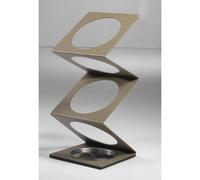 Portaombrelli Molla in acciaio verniciato 25x25xh56 cm con vaschetta salvagocce in acciaio inox Tortora Tortora
