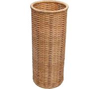 Portaombrelli Multifunzionale in bambù e Rattan: Elegante Supporto per ombrelli con cestello portaoggetti.