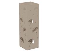 PORTAOMBRELLI NUVIA DESIGN METALLO FERRO QUADRATO CON VASCHETTA SALVAGOCCIA