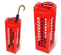 Portaombrelli Porta ombrelli Ferro Design Quadrato Stand Rosso London