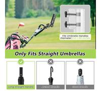 Portaombrelli portatile per carrello da golf, portaombrelli per sedie a