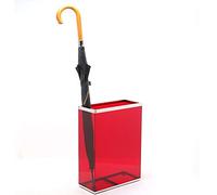 Portaombrelli Rettangolare in plastica, portaombrelli da Terra, per Interni, uffici, Appartamenti, Hotel, può Contenere 4-5 ombrelli (Colore : Blu) (Rosso)