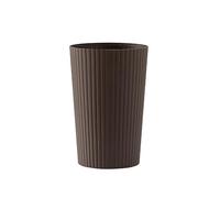 Portaombrelli rotondo con vassoio antigoccia, porta ombrelli in plastica salvaspazio per casa, ufficio e ingresso, design compatto per ombrelli bagnati (marrone, 10 litri)