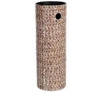 Portaombrelli rotondo in legno e capiz 20 x 57 x 36 cm