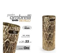 PORTAOMBRELLI TONDO METALLO ORO D.20x55 cm ART.07081