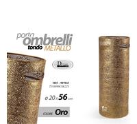 PORTAOMBRELLI TONDO METALLO ORO D.20x56 cm ART.07043