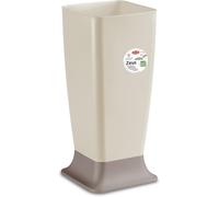 Portaombrelli in Plastica Zeus Antracite Base Tortora 25 x 25 x 55 cm Stefanplas
