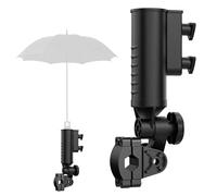 Portaombrello Da Golf For Carrello, Design A Doppia Manopola Regolabile A 180 Gradi, Stabile E Antivento Adatto For Pendolari E Passeggini