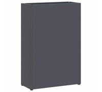 Portaombrellone, antracite, in acciaio, 28 x 12 x 41 cm, con vaschetta antigoccia, per corridoio, ingresso, ufficio, studio, hotel, ristorante, pratico portaombrelli e porta bastone