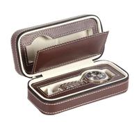 Portaorologi da viaggio Astuccio Scatola per 2 orologi in eco pelle da viaggio
