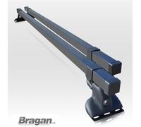 Portapacchi 2 Barra Per Universal Big Van Sistema Top Nero Alluminio Accessori