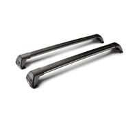 portapacchi 2 Barre Trasversali Portapacchi In Alluminio Per Auto Punti Di Fissaggio Con Serrature Per B&MW Serie 3 E46 Berlina A 4 Porte 1999-2004(Nero)