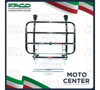 PORTAPACCHI ANTERIORE CROMATO FACO PIAGGIO VESPA PX 125 150 200 ('77-'16) - LML