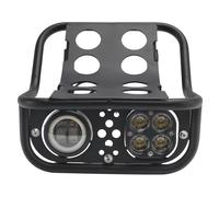 PORTAPACCHI ANTERIORE FARO NERO PER HONDA CT125 HUNTER 2020 2021 2022 2023 Y9 H7