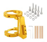 Portapacchi anteriore in lega di alluminio per bici pieghevole Brompton, set completo con 8 viti e attrezzi (dorato)
