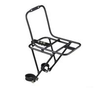 Portapacchi anteriore in lega di alluminio resistente per mountain bike con telaio trapezoidale progettato per un carico stabile su scooter e biciclette bilanciate