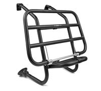 Portapacchi Anteriore Nero Compatibile con Vespa 50 125 150 PX PE Special Pk Et3 Rally Primavera Nero Opaco