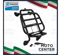 PORTAPACCHI ANTERIORE NERO OPACO ORIGINALE PIAGGIO VESPA GTS 250 300 SUPER - GTV