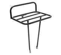 Portapacchi Anteriore per bici 26/28" Panettiere Attacco alla Forcella Nero