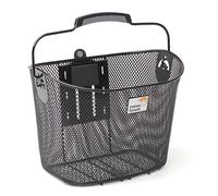 Portapacchi anteriore per bici in acciaio con clip Newlooxs Toscane Klickfix Nero