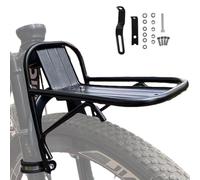 Portapacchi anteriore per mountain bike - Portabiciclette con montaggio anteriore | Portabici in lega di alluminio | Portabagagli da cicloturismo con elevata capacità di carico, portapacchi anteriore