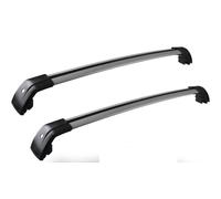 Portapacchi Auto Barre Sul Tetto Per Volvo XC60 2013-2018 Laterali Rails Trasversali Portapacchi Per Bagagli Con Guide Blocco Antifurto In Alluminio
