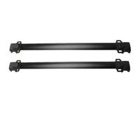 Portapacchi Auto Per Jeep Per Compass 2011-2016 2 Barre Trasversali Nere Per Portapacchi Con Barre Laterali Verticali