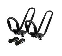 Portapacchi Barre Tetto 2 Pezzi Porta Kayak Per Auto Universale J-Bar Porta Snowboard Portapacchi Supporto Multifunzione Per Canoa Kayak Tavola Da Surf E Sci Sul Tetto Auto Barre Portatutto