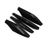 Portapacchi Barre Tetto 4PCS Per Toyota Per Land Per Cruiser Per Prado Fj120 2003-2005 2006 2007 2008 2009 Nero ABS Portapacchi Bar Rail End Coperchio Protezione Borsette Barre Portatutto