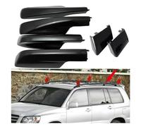 Portapacchi Barre Tetto Per Toyota Per Highlander 2001 2002 2003 2004 2005 2006 2007 Nero Car Styling Portapacchi Copertura Centrale Bar Rail End Borsette 6P Ricambio Barre Portatutto(6pcs)