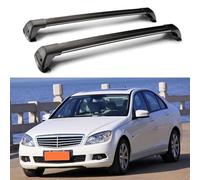 Portapacchi compatibile for Mercedes Benz C Class W204 4 Door Sedan 2007-2009 2010 2011 2012 2013 2014, Portapacchi Barre portapacchi Barre portapacchi superiori Barre.