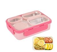 Portapacchi in acciaio per bambini, utensili per contenitore, grande capacità, contenitore per pranzo e negozio, per ufficio, pic-nic, campeggio, viaggi all'aperto, bambini