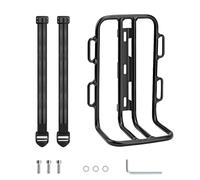 Portapacchi in alluminio per anteriore - Ripiano per montaggio su bicicletta, 22x14x9,5 cm, supporto per grande capacità di carico, supporto per bagagli, accessorio per attrezzatura da ciclis