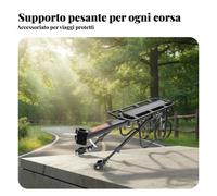 Portapacchi in Lega di Alluminio Funzione Parafango Portapacchi a Sgancio