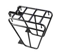 Portapacchi - in lega di alluminio per bici Touring Carrier Footstock | Design trapezoidale Heavy Duty Cycle Front Rack Frame | Acciaio Touring Cargo Bagagli per attrezzature da ciclismo