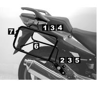 Portapacchi laterale Lock-it nero per Honda CBF 600 S/N (2008-2013)