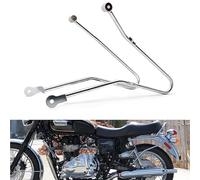 Portapacchi laterale per moto, in ferro, robusto portapacchi posteriore, compatibile con Triumph Bonneville T100 T120 T900 (cromato)